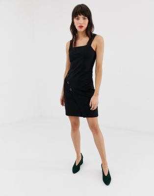 black pinny dress