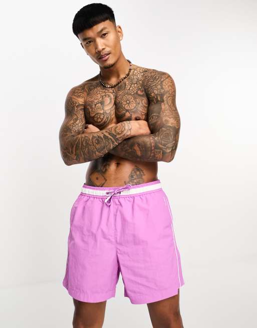 River island pink shorts deals