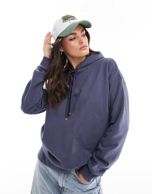 River Island Plain hoodie in grey ASOS