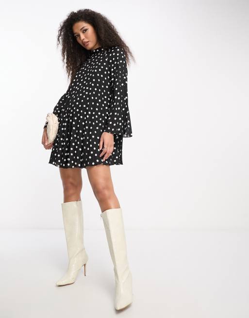 Zara long sleeve polka dot outlet dress