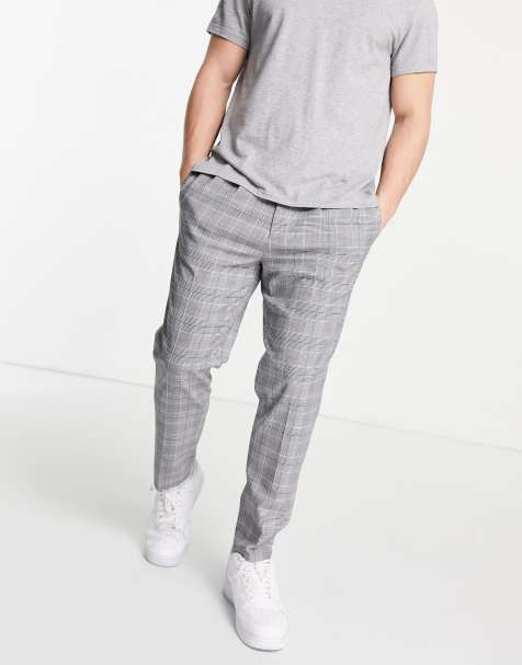 River Island pleated trouser in check - view 1