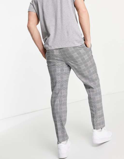 River Island pleated trouser in check, 2 of 4