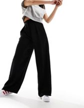 River Island utility cigarette pants in black