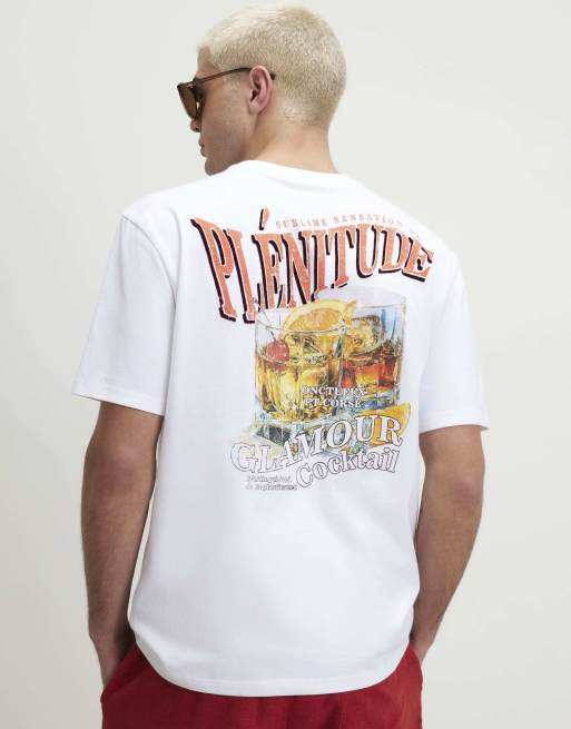 River Island Plenitude cocktail t-shirt in white, 4 of 4