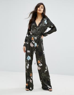 river island floral jumpsuit