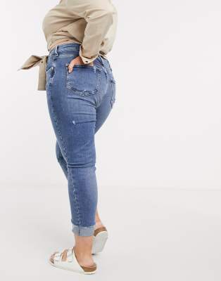 river island blue ripped jeans