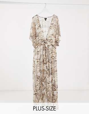 plus size beach kaftan