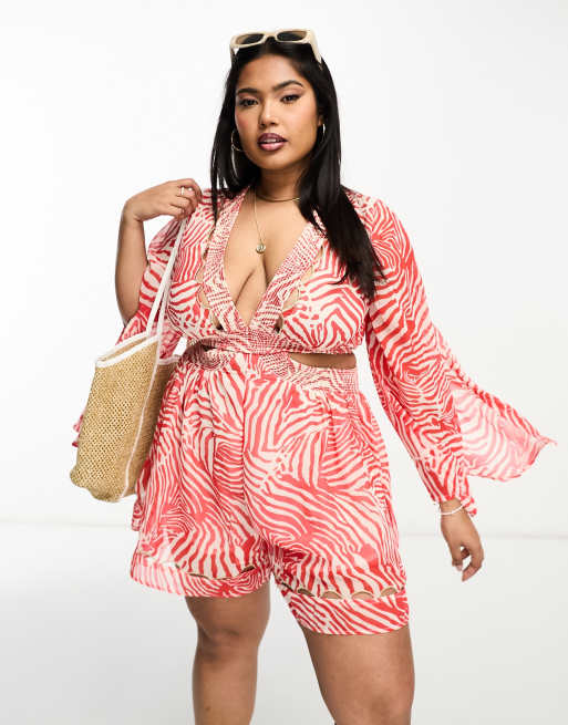 River island cheap beach playsuit