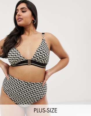 river island zig zag swimsuit