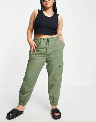 plus size green cargo pants