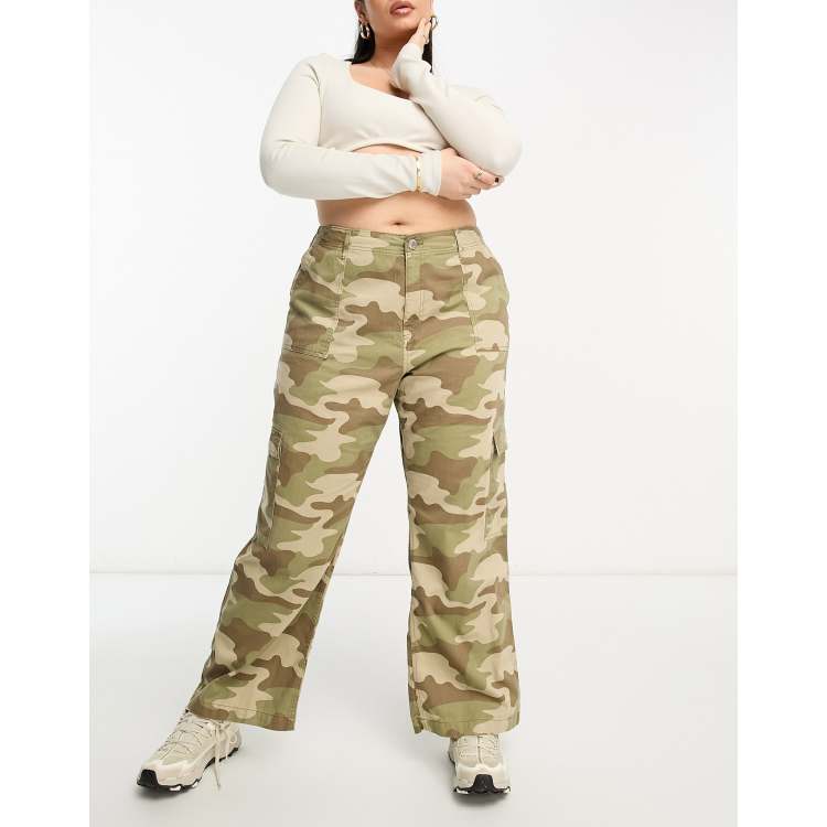 River island camo store trousers