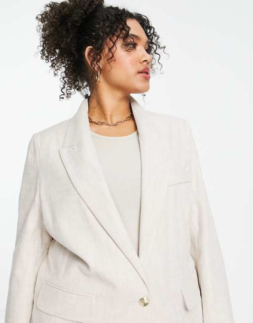 River island beige on sale blazer