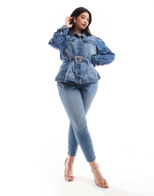 River island blue jacket store