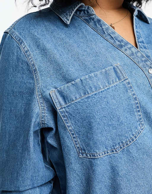 Womens denim on sale shirt river island