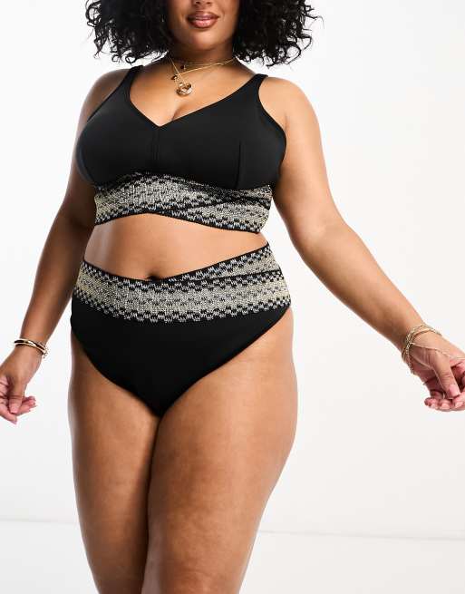 High rise bikini hot sale plus size