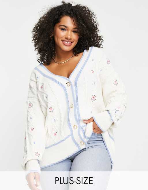 Floral cardigan 2024 plus size