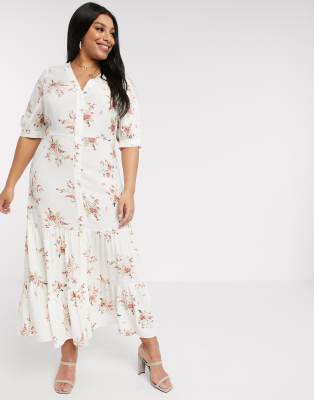 plus maxi shirt dress