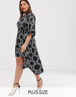 river island kimono sleeve dress