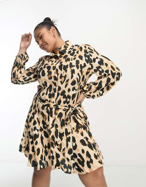 Asos hotsell leopard dress