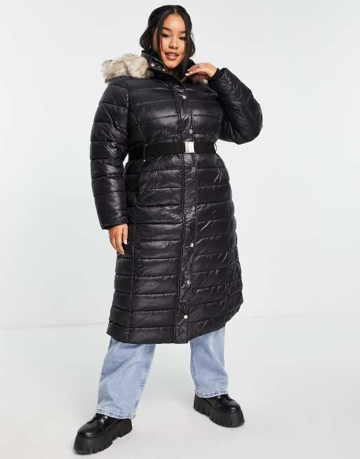 Plus size store padded coats