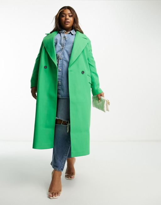 manteau vert vif