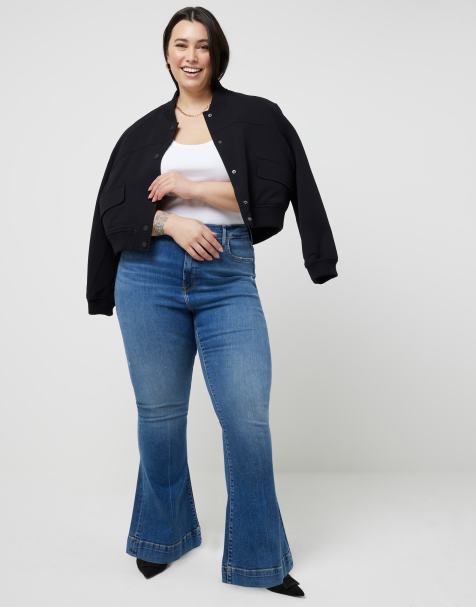 Plus size flare jeans