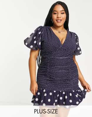river island polka dress
