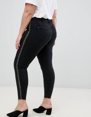 black jeggings river island