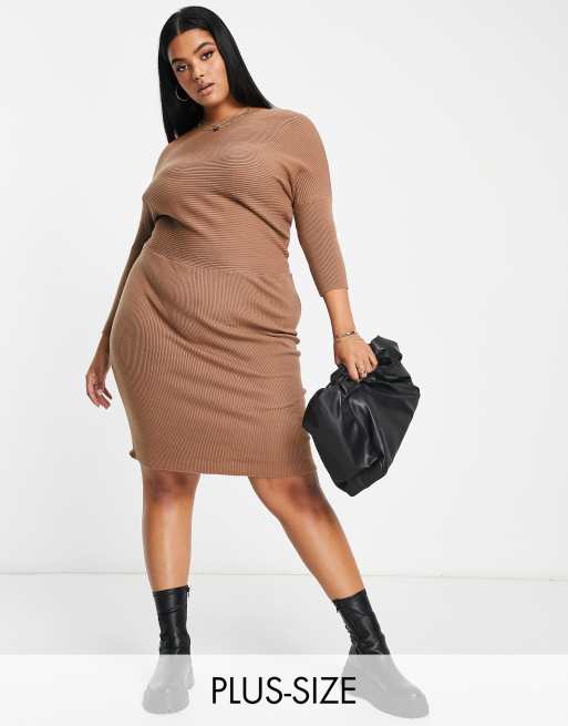 Beige dress outlet for plus size