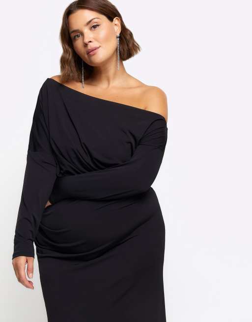 river island off the shoulder dress Buy River Island Red Structured Off Shoulder Dress from Next USA