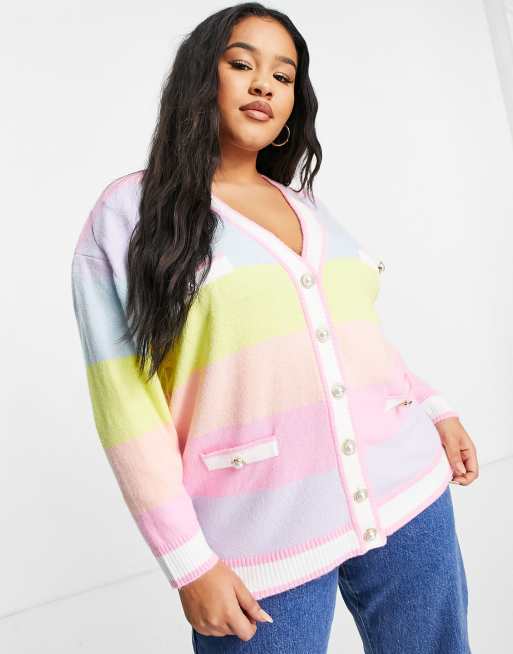 Pastel 2025 striped cardigan