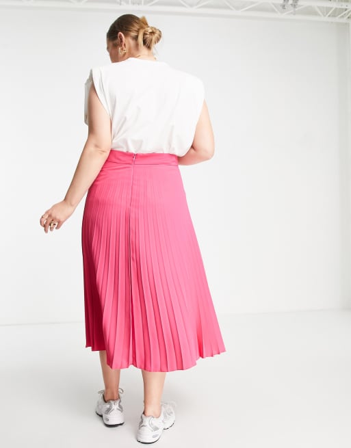 Pleated midi 2025 skirt river island