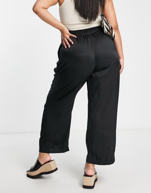 Plus Pleated Wide Leg Pants