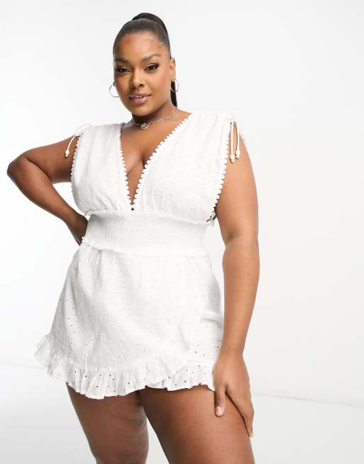 All store white playsuit