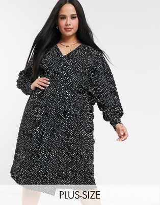 plus polka dot dress