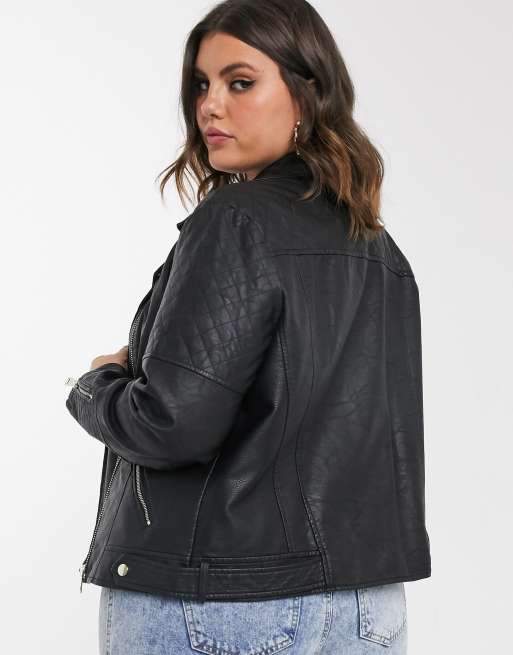 River island cheap sale leather jacket