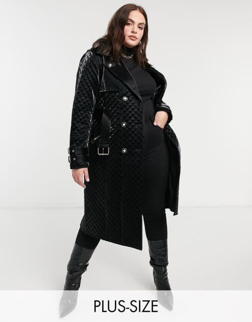 Plus size hotsell black military jacket