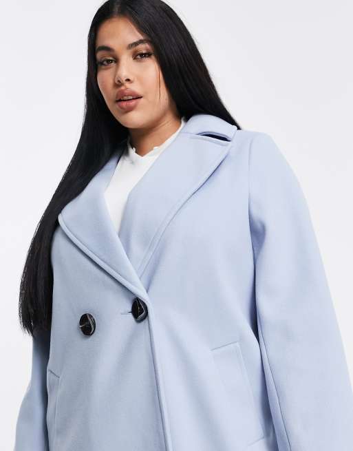 River island blue on sale coat