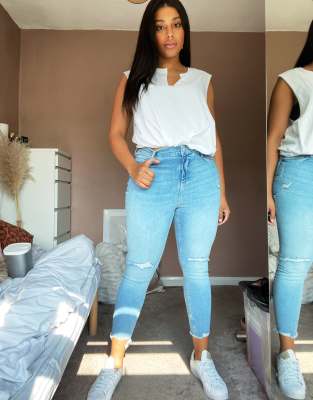 river island plus jeans