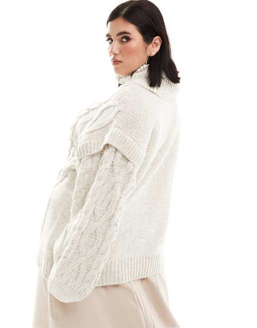 River island cream jumper sales