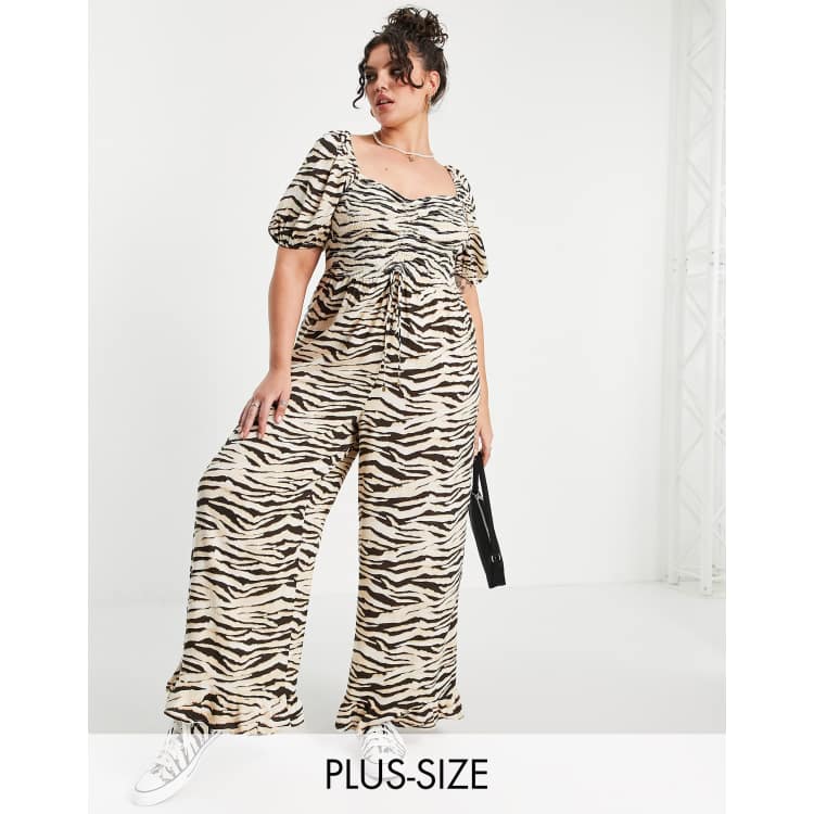 River island cheap zebra print jumpsuit