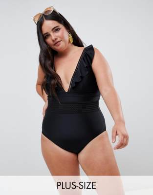 river island plus size swimwear