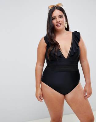 river island plus swimwear