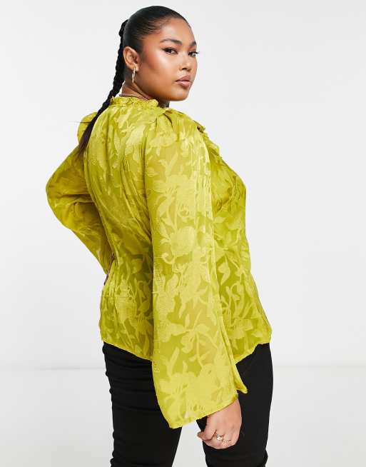 River island store yellow blouse