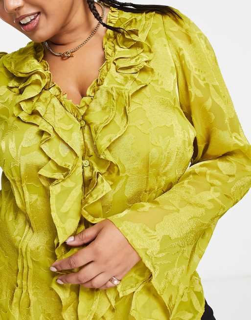 River island store yellow blouse