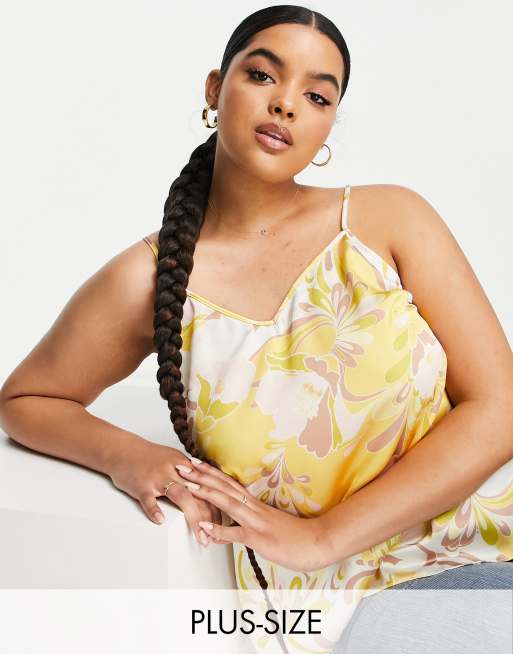 Yellow camisole store plus size