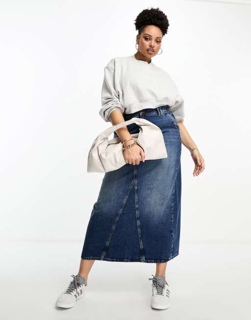 White denim skirt outlet river island