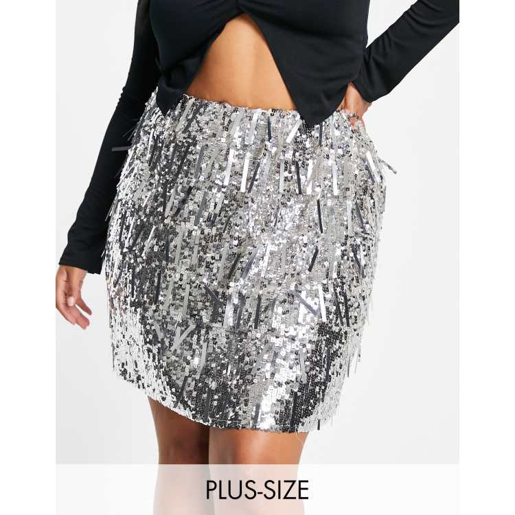 Gold sequin shop skirt river island