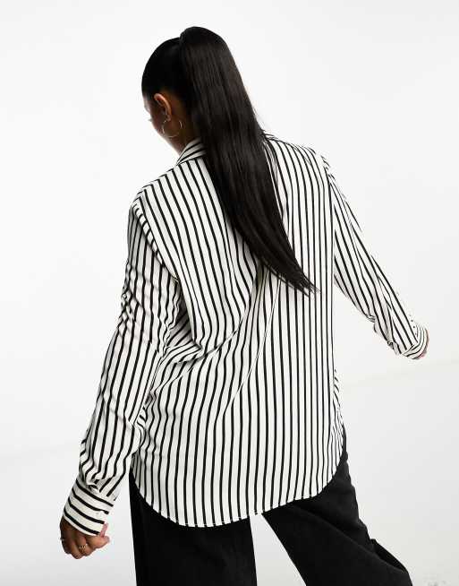 Black and white shop striped shirt river island