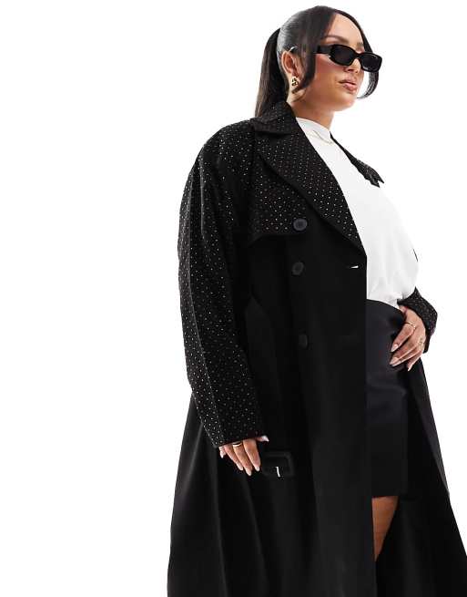 River island plus coats online